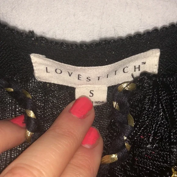 Country bohemian sequin floral embroidered tunic top - Picture 4 of 8